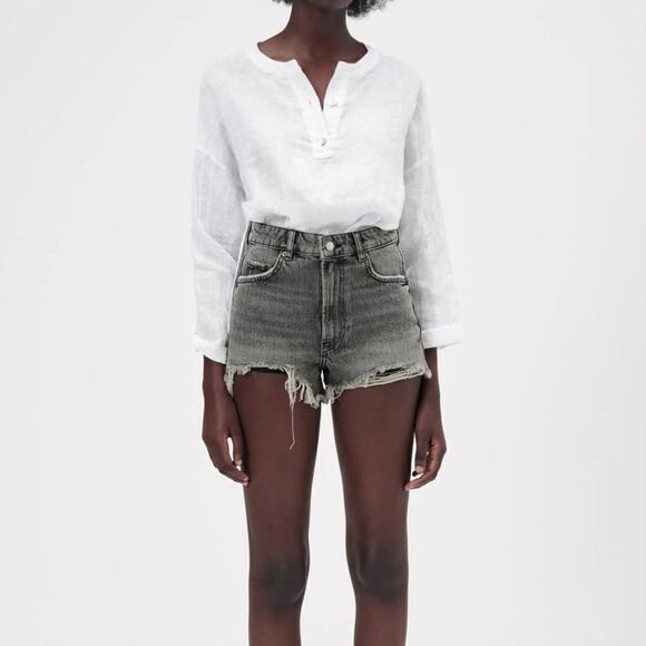 ZARA High Waisted Shorts New - Picture 1 of 8